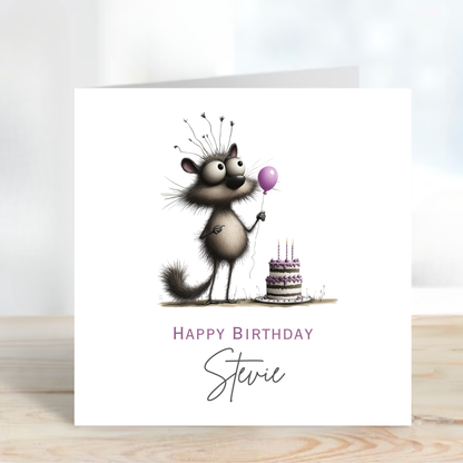 Quirky Animal Birthday Card - C565
