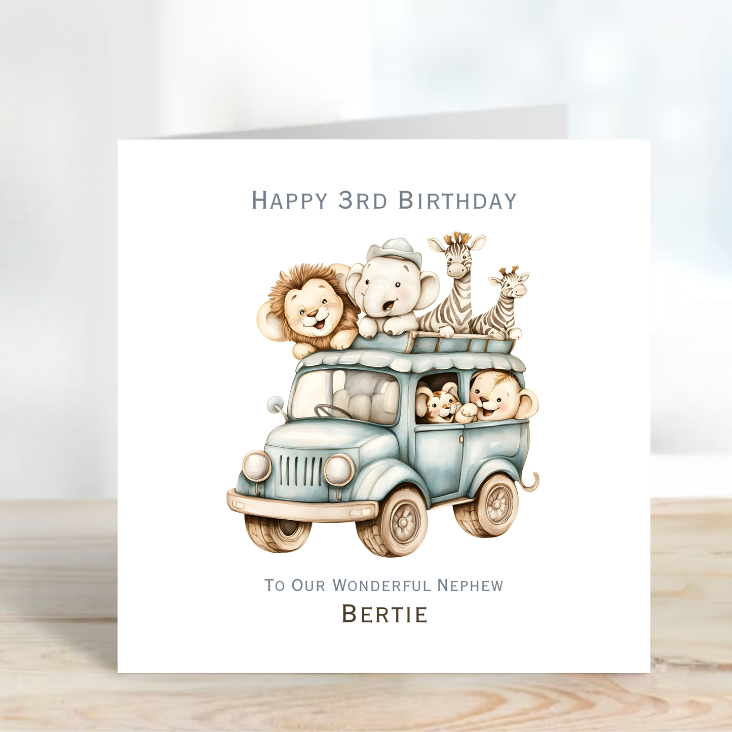 Cute Safari Birthday Card - C600