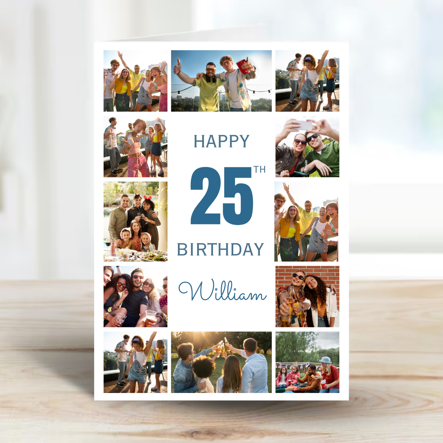 Photo Collage - 12 Photo Memories Card - PC32