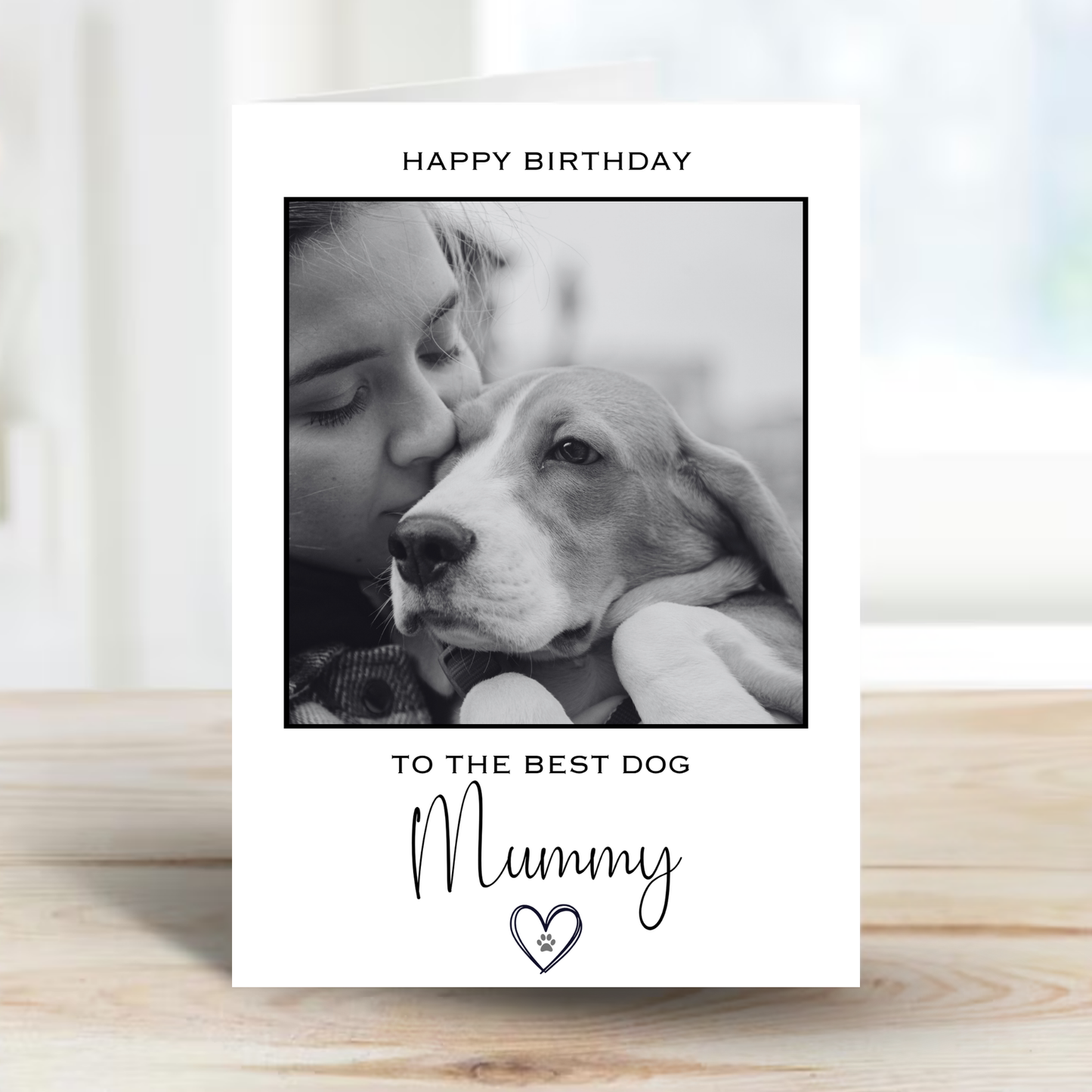 Happy Birthday to the Best Dog Mummy Photo Card - PC22