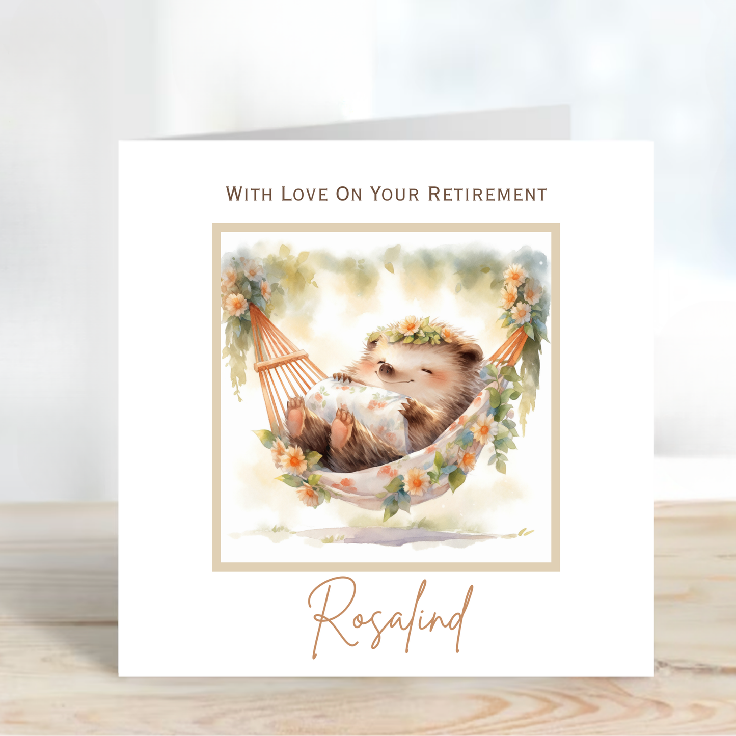 Cute Hedgehog Retirement Card - C659
