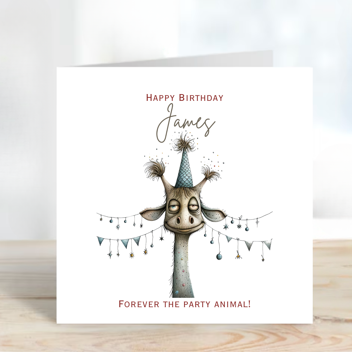 Fun Giraffe Birthday Card - C572