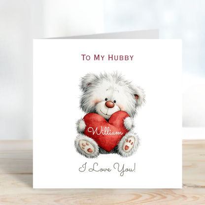 Valentine’s Day Card - Cute Teddy Design - C711
