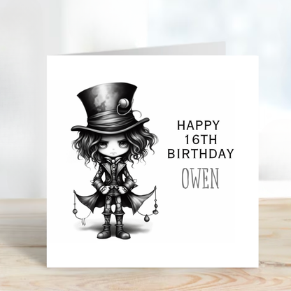 Creepy Cute Boy Art - C638