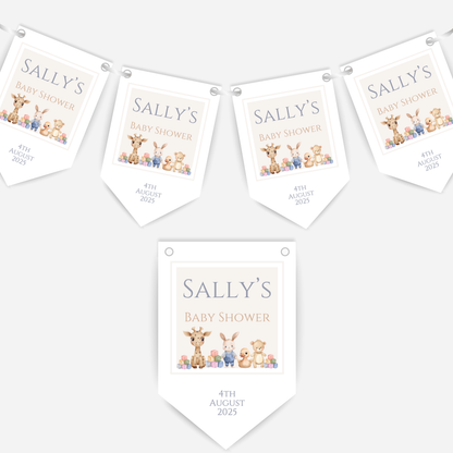 Cute Nursery Toys Baby Shower Bunting - B134