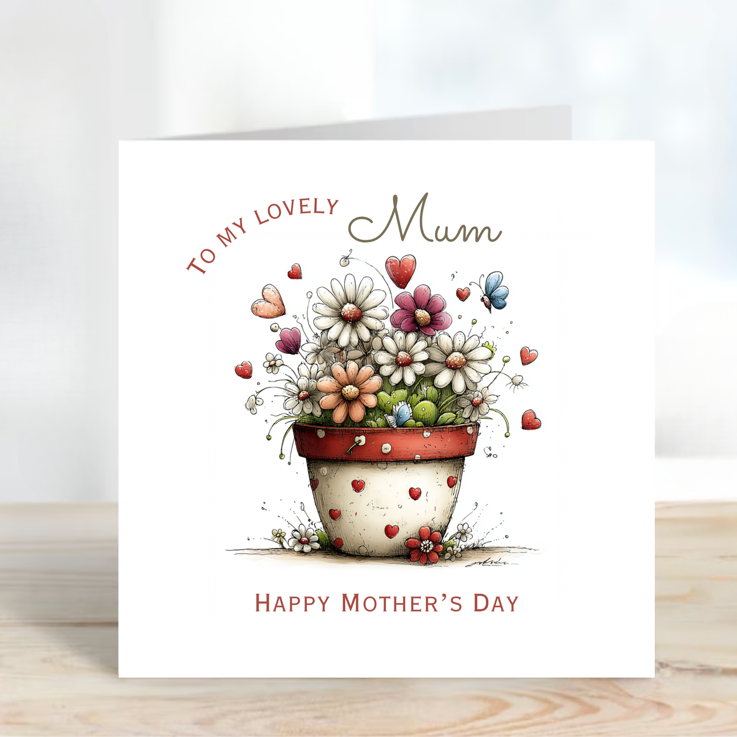 Mother's Day Card - Modern Floral Design - C743
