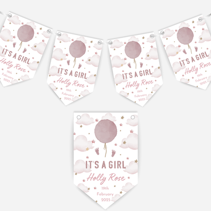 "Its A Girl" Newborn Baby Bunting - B118