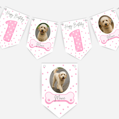 Dog Birthday Photo Bunting - B170