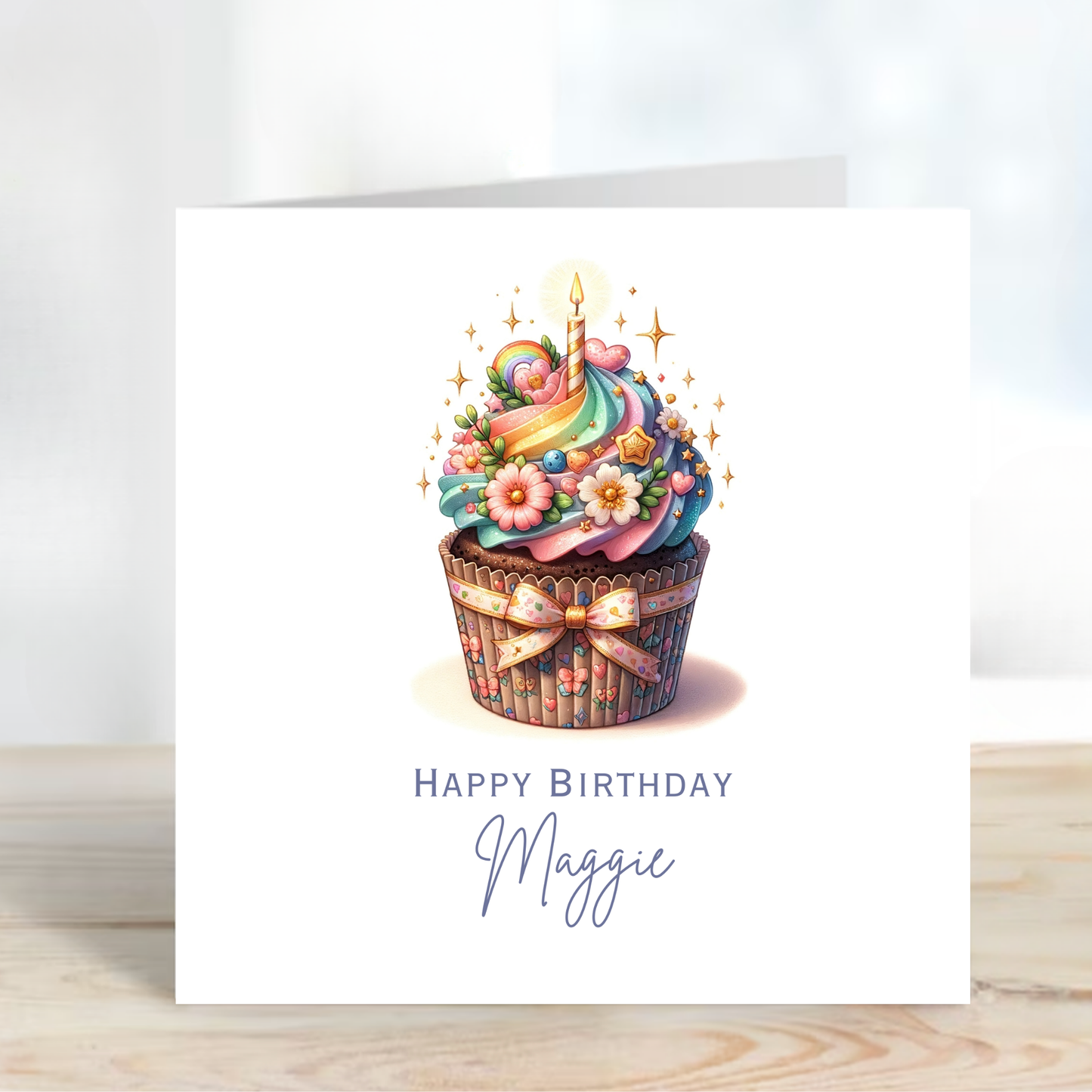 Cute Cupcake Birthday Card - C592
