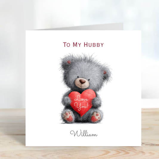Valentine’s Day Card - Cute Teddy Design - C712