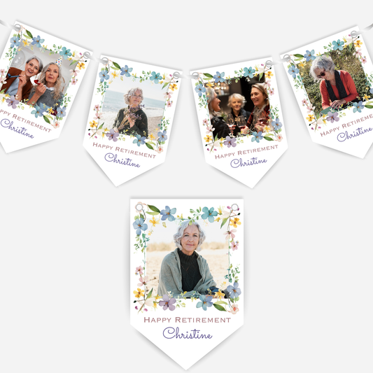 Retirement or any occasion - Photo Bunting - B239