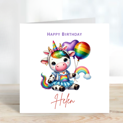 Fun Cow Birthday Card - C597