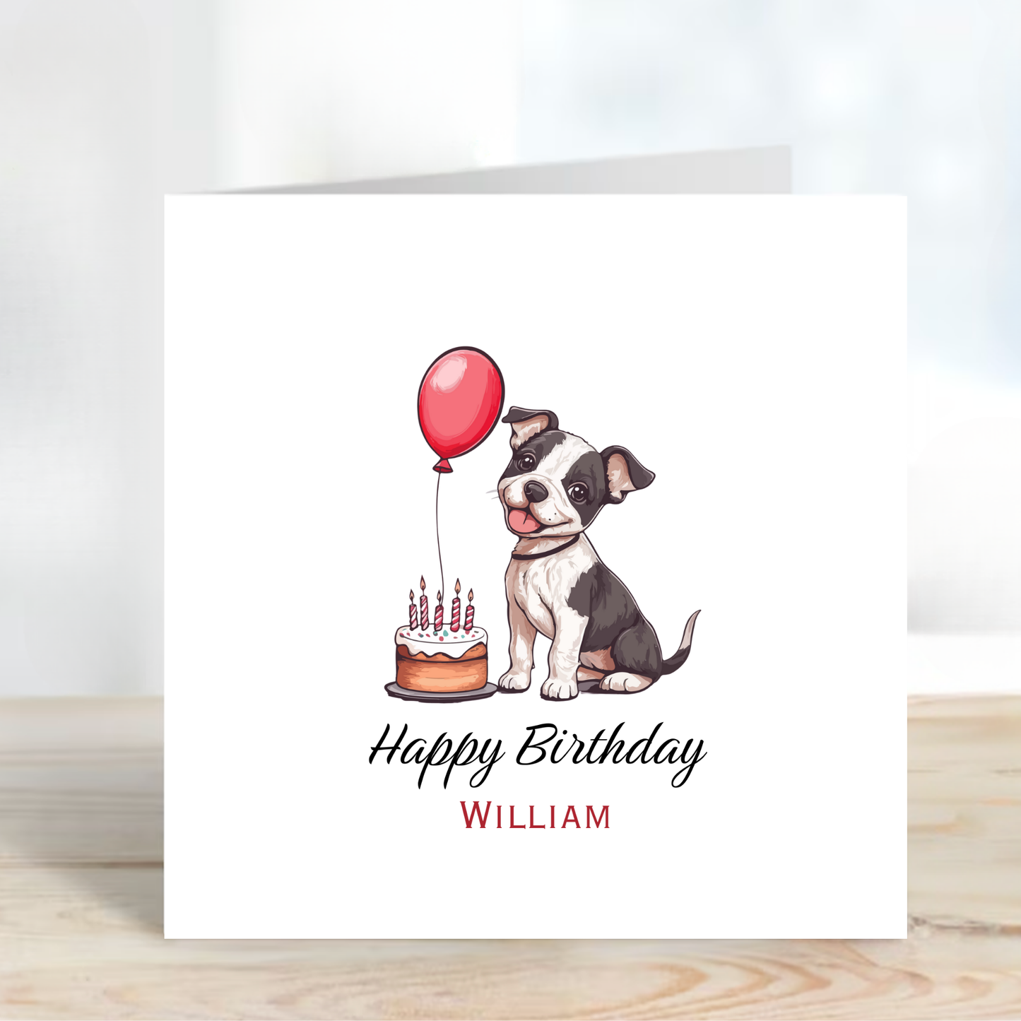 Cute Puppy Birthday Card - C541