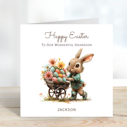 Easter Card With A Cute Bunny Design - C815