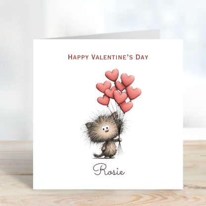 Valentine’s Day Card - Cute Cat Design - C779