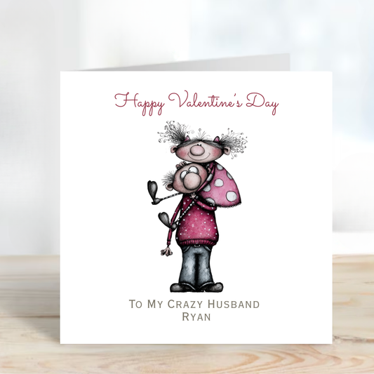 Valentine’s Day Quirky Couple Card  - C710