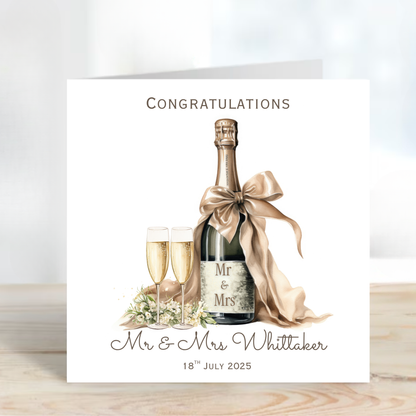 Bottle of Fizz and Glasses - C629