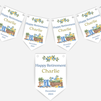 Retirement or any occasion bunting - B245