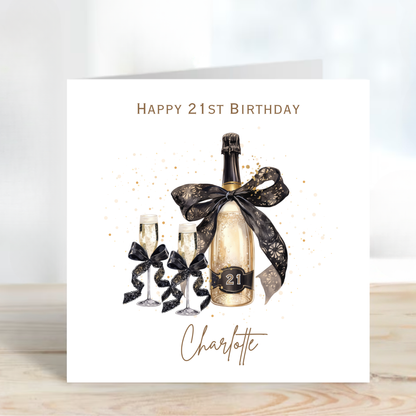 Bottle of Fizz Birthday Card - C672