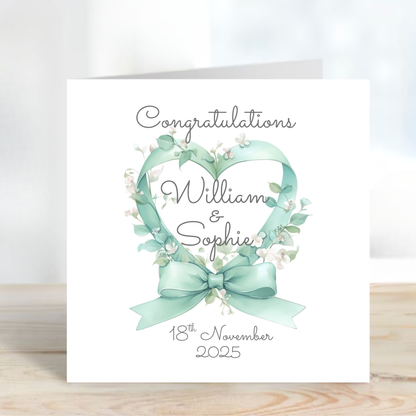 Heart Shaped flower Card - C635