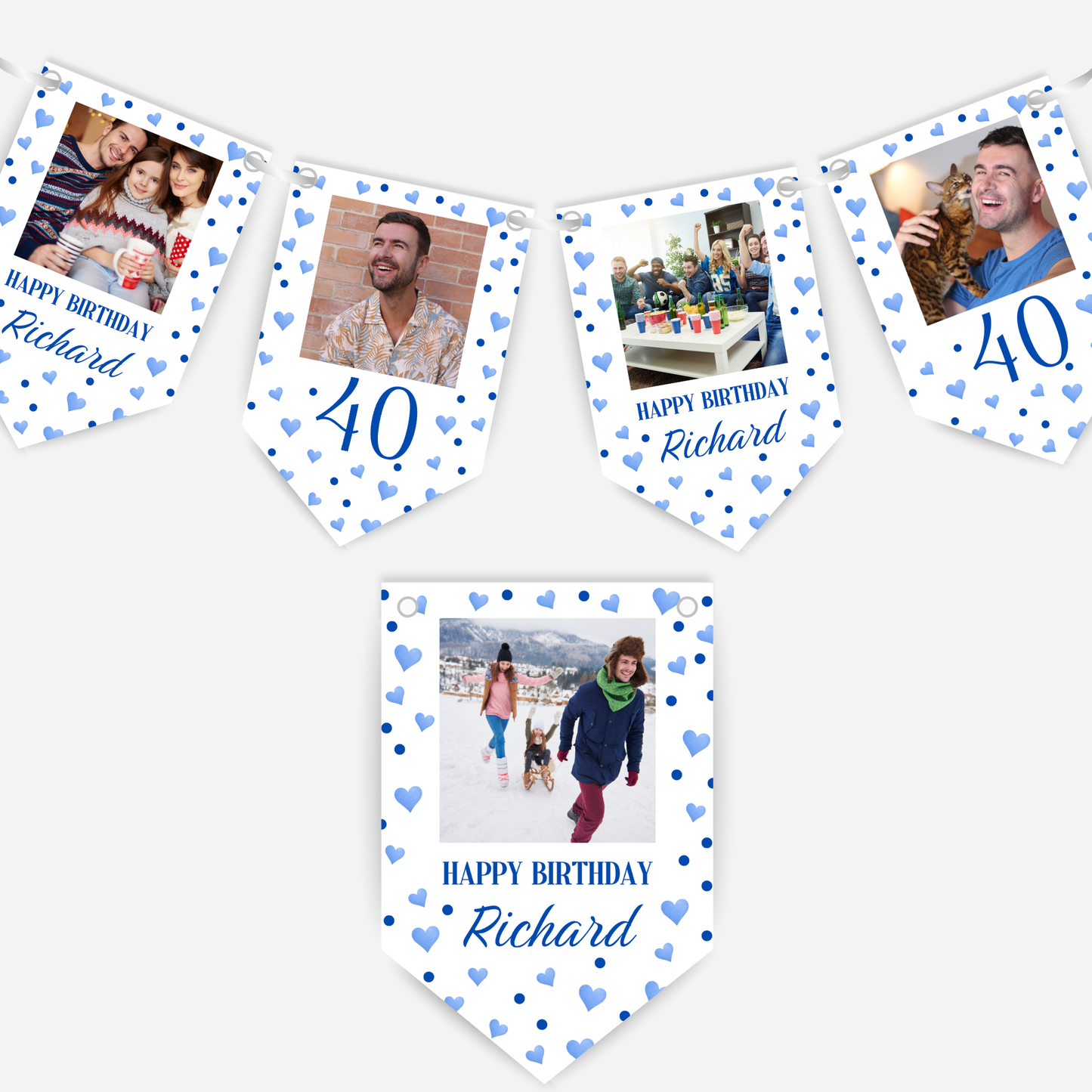 Personalised Photo Bunting Party Decoration - B283