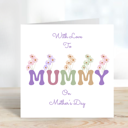 Mother's Day Card - Vibrant and Modern Design - C732