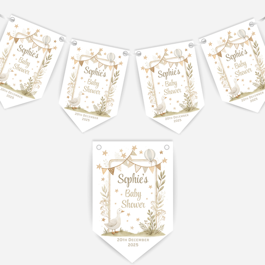 Neutral Baby Shower Bunting - B221