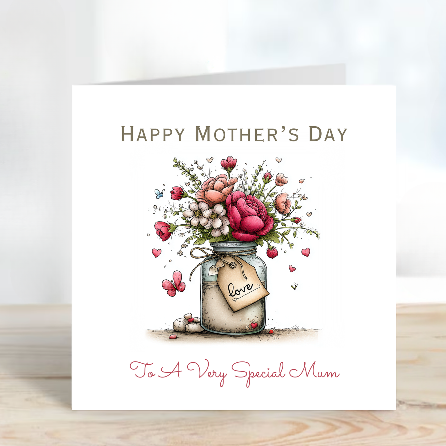 Mother's Day Card - Modern Flower Design - C740