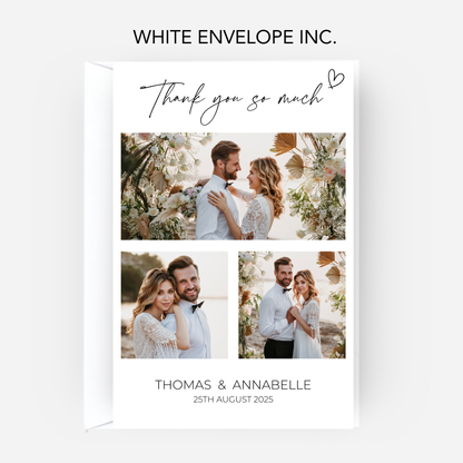 Wedding Thank You Cards (Pack of 10) - T03