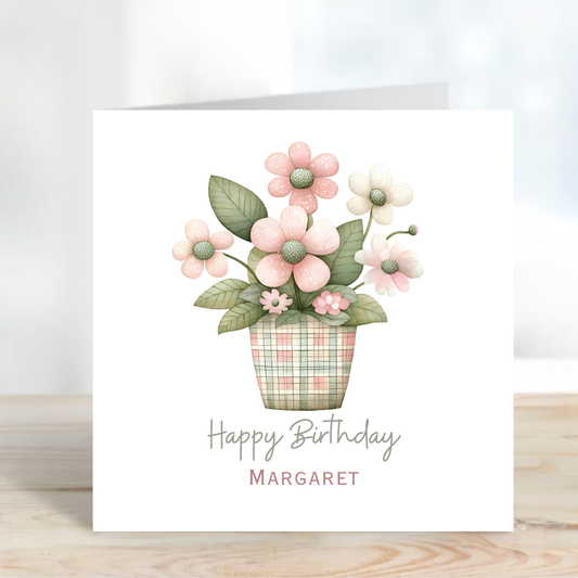 Flower Birthday Card - C603