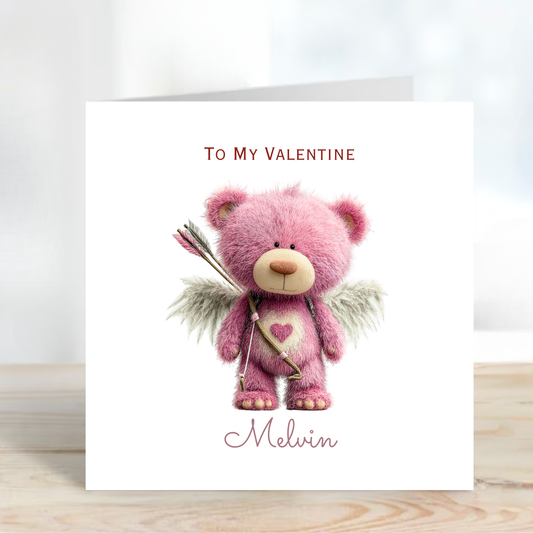 Valentine’s Day Card - Cute Teddy Design - C721