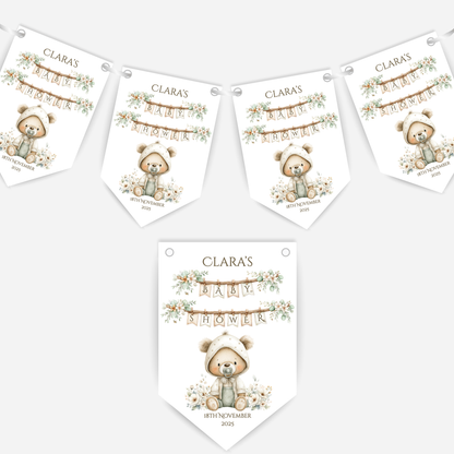 Teddy Bear Baby Shower Bunting - B222