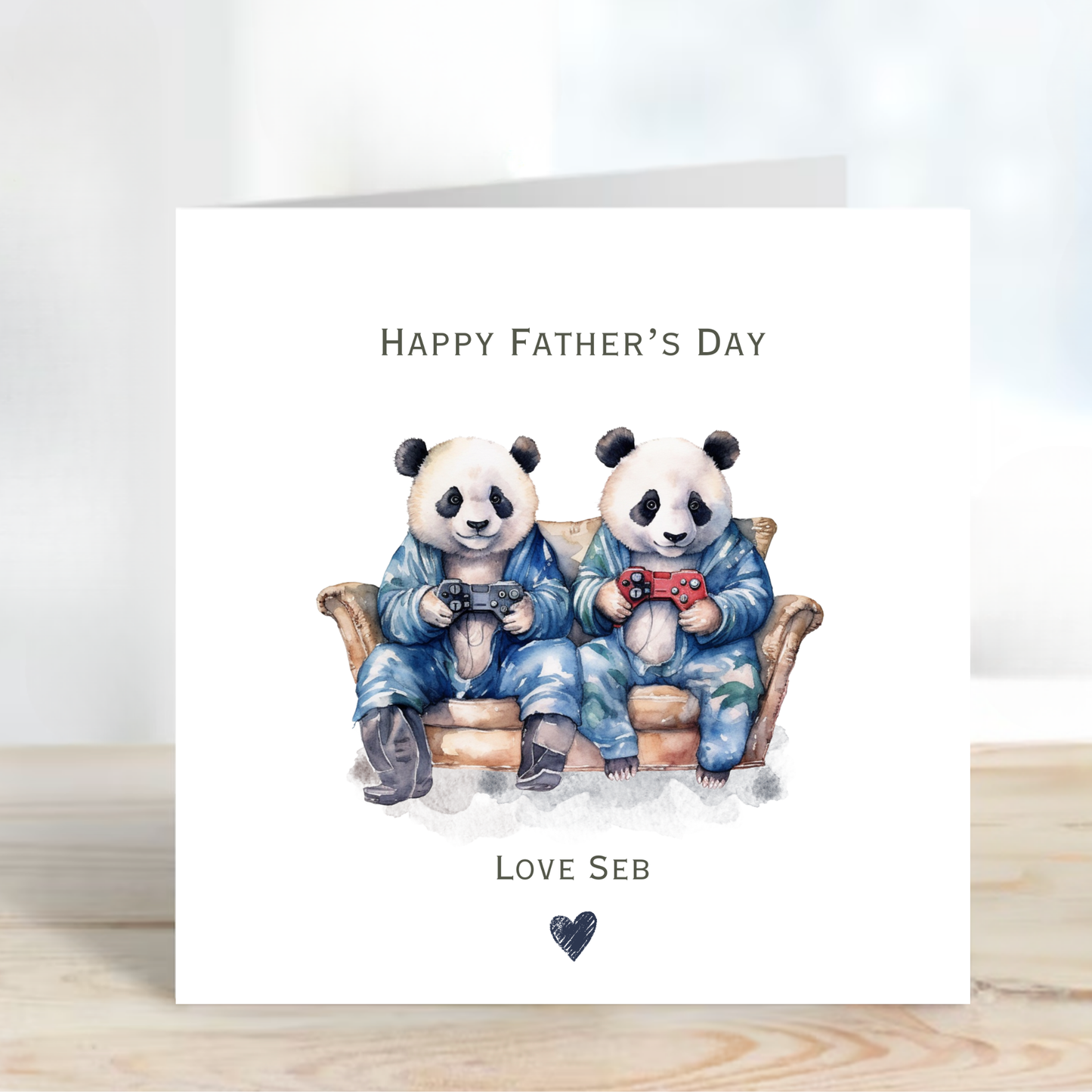 Father's Day Card - Gaming Pandas! - C785