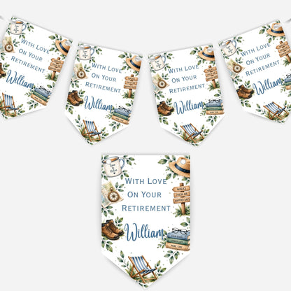 Retirement bunting, Hobby design - B333