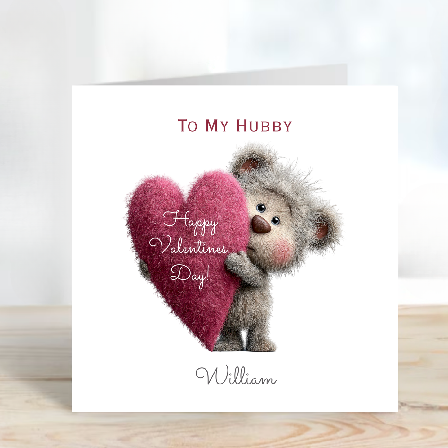 Valentine’s Day Card - Cute Teddy Design - C722