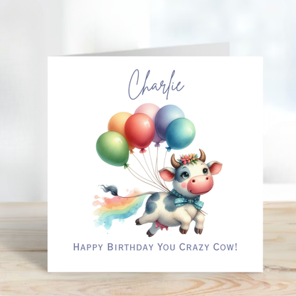 Crazy Cow! Birthday Card - C560