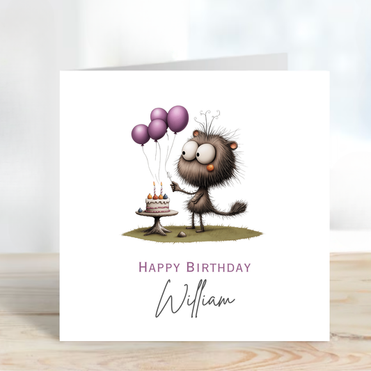Quirky Animal Birthday Card - C563