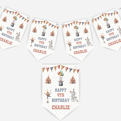 Fun Circus Theme Bunting - B111