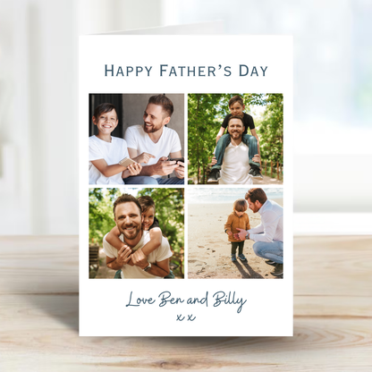 Fathers Day Four Photo Card - PC43