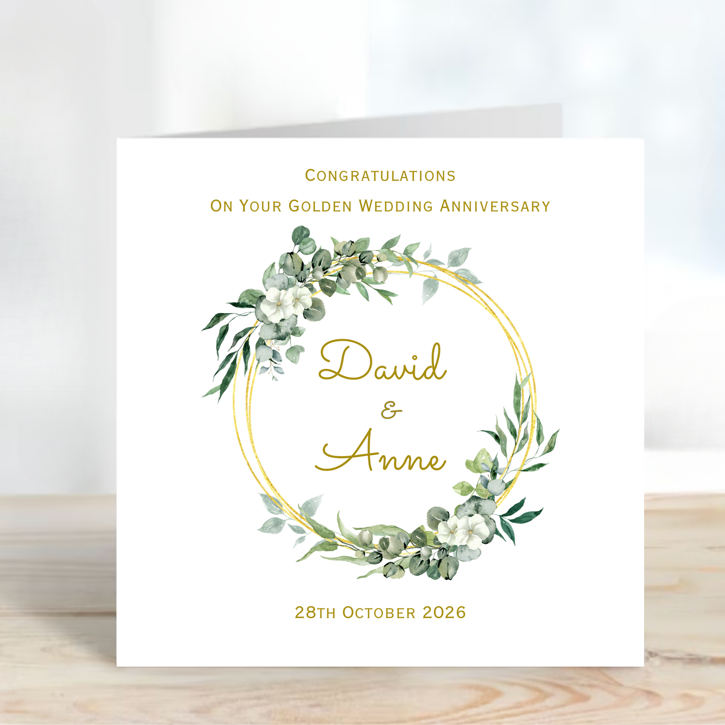 Golden Wedding Anniversary Card - C841