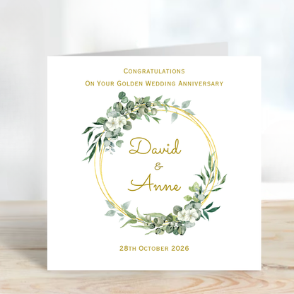 Golden Wedding Anniversary Card - C841