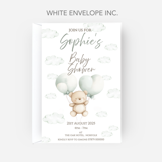 Teddy Baby Shower Invitation (Pack of 10 ) - P133
