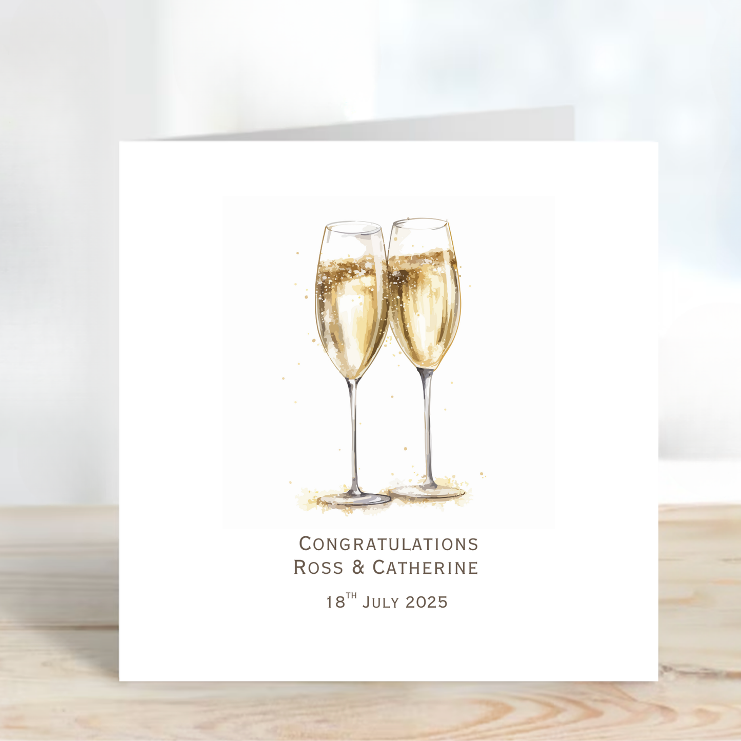 Simple Champagne Glasses - C762