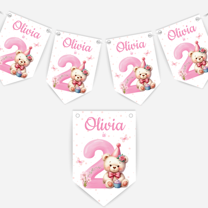 Teddy Bear Age Bunting - B143