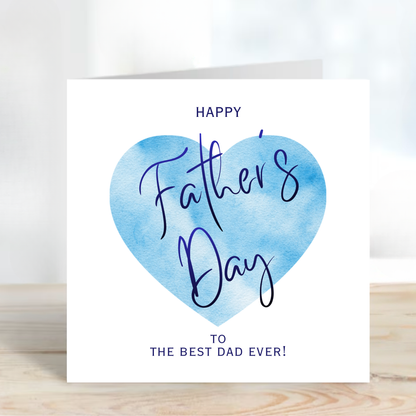 Father's Day Card - Simple Heart Design - C795
