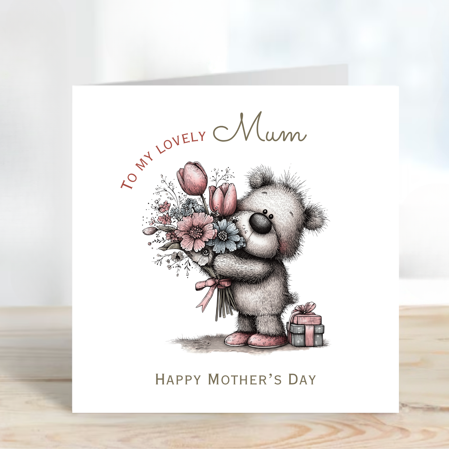 Mother's Day Card - Teddy Bear Design - C745