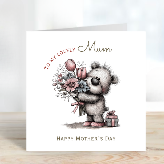Mother's Day Card - Teddy Bear Design - C745