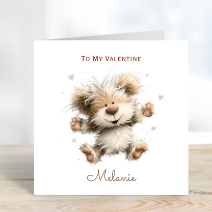 Valentine’s Day Card - Cute Teddy Design - C777