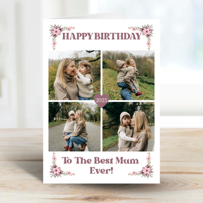 Happy Birthday Mum Photo Card - PC14