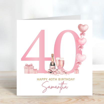 40th Birthday Card - C855